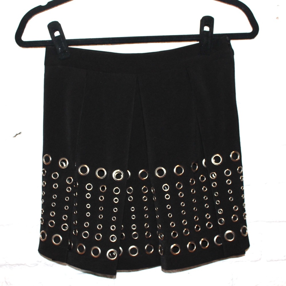 Grommet Mini Skirt
